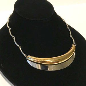 Emmons Silver & Gold-Tone Collar Necklace